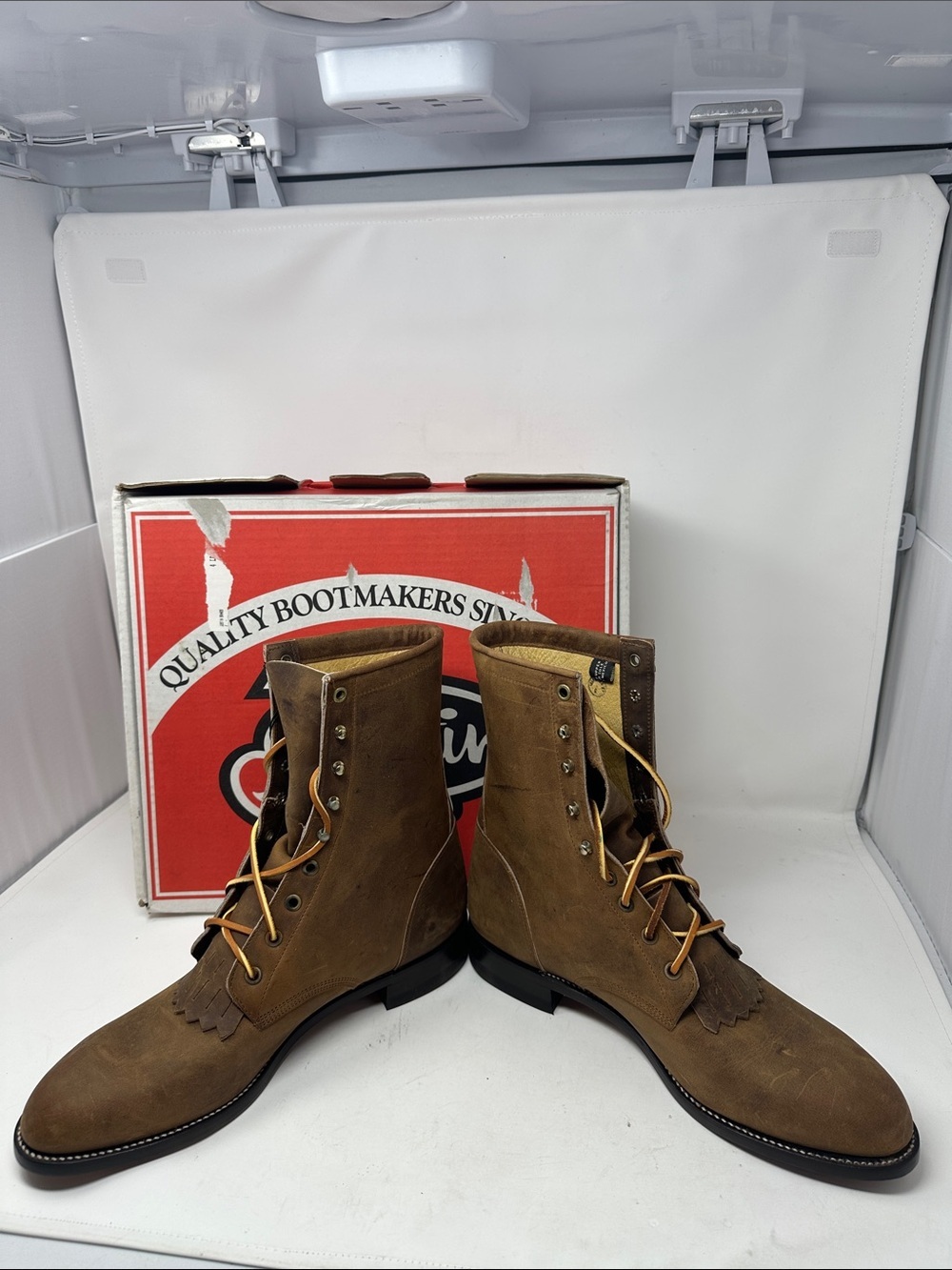 Justin Roper Boots Size 10 - Picture 3 of 11
